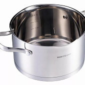  Кастрюля с крышкой со сливом Hoffmann 4,7 л НМ 5622 