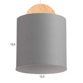 Бра модерн Кристер 40Вт Е27 серый /BayerLux Бра модерн Кристер 40Вт Е27 серый /BayerLux