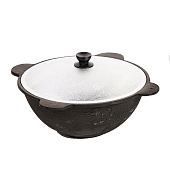 Казан Шафран, 4.5 л, алюминиевая крышка, чугун 2796320 Казан Шафран, 4.5 л, алюминиевая крышка, чугун 2796320