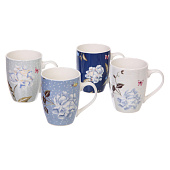  Кружка 350мл "Цветочная фантазия", керамика, микс рисунков 323-0544 