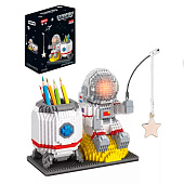 Конструктор детский "Подставка для карандашей, космонавт, KNS1887 Конструктор детский "Подставка для карандашей, космонавт, KNS1887