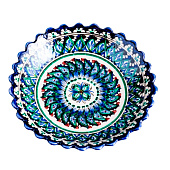 Тарелка глубокая «Узоры», d=20 см, синяя,микс 1573757 Тарелка глубокая «Узоры», d=20 см, синяя,микс 1573757