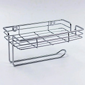 Держатель для туалетной бумаги с подставкой для телефона хром 13069 Держатель для туалетной бумаги с подставкой для телефона хром 13069