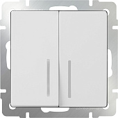 Выкл. 2-кл подсвет.белый/Werkel/W1120101 Выкл. 2-кл подсвет.белый/Werkel/W1120101