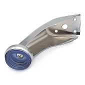  Опора для мягкой мебели h-90мм, с изгибом, хром 