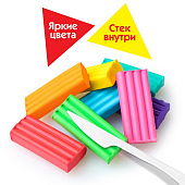 Пластилин классический Пифагор Веселая такса, 24 цвета, 360 г, со стеком, 106676 Пластилин классический Пифагор Веселая такса, 24 цвета, 360 г, со стеком, 106676