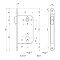  Замок врезной магнитный Apecs 5300-M-AB бронза 