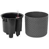 Кашпо Фасет 8л автополив графитовое М3238 Кашпо Фасет 8л автополив графитовое М3238