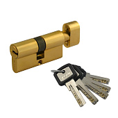 Цилиндр ключ/вертушка МЦ-ЛПУВ-70 (латунь/золото) перф.кл. Нора-М Цилиндр ключ/вертушка МЦ-ЛПУВ-70 (латунь/золото) перф.кл. Нора-М