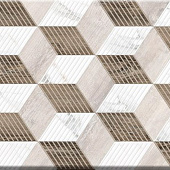  Декор 25х50 Вернон Микс Коричневый /БерезаКерамика 