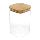 Банка для хранения 1000мл "Хай-Тек" стекло с бамбуковой крышкой, 10х15см 300-688 Банка для хранения 1000мл "Хай-Тек" стекло с бамбуковой крышкой, 10х15см 300-688