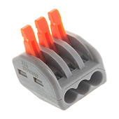  Клемма универсальная компактная 3-х проводная 222-413 REXANT 