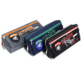 Пенал мягкий объемный deVENTE Shark, 21х9х4,5см, с карманом, текстиль, на молнии, 7029337 Пенал мягкий объемный deVENTE Shark, 21х9х4,5см, с карманом, текстиль, на молнии, 7029337