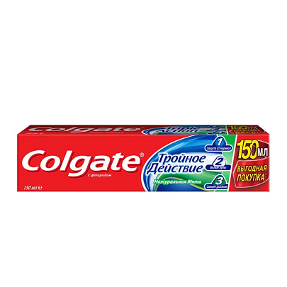  Зубная паста Colgate 3-ного действия 150мл 