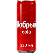 Газированный напиток Добрый кола 0,33 ж/б