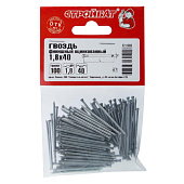 Гвозди финишные оцинк. 1,8х40 (100 г) Стройбат Гвозди финишные оцинк. 1,8х40 (100 г) Стройбат