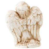  Сувенир полистоун Ангелочек сидит на цветах, микс, 3х4х4,5 см, 10227481 