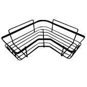 Полка угловая 1-ярусная графит 25х25х6.5см крепления самоклеющиеся 109748 Рыжий кот Полка угловая 1-ярусная графит 25х25х6.5см крепления самоклеющиеся 109748 Рыжий кот