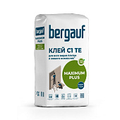  Клей для любых видов плитки и любых оснований Maximum Plus C1TE 25кг /Bergauf 