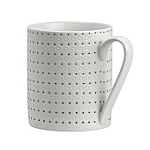 Кружка, 370 мл, костяной фарфор, Puntos, PUN037WE303 Кружка, 370 мл, костяной фарфор, Puntos, PUN037WE303