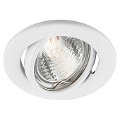 Светильник встраиваемый MR-16 G5.3 DL11/DL3202 50Вт круг белый поворотный (d90/монтажн d70) /FERON