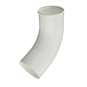  Колено стока 125/90 Optima, Белый Ral:9003 