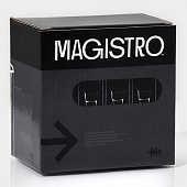 Набор стопок с двойными стенками Magistro «Пуля», 30 мл, 3,5х11 см, 9912266