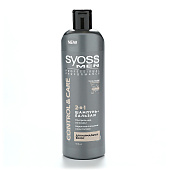 Шампунь SYOSS  2 в 1 мужской д/норм.волос CONTROL&CARE 450мл