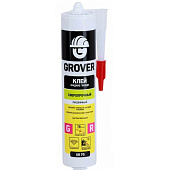 Клей GROVER GR70 жидкие гвозди, прозрачный, экстрапрочный 300 мл