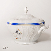  Супница 2500 мл Thun Bernadotte,  декор "Гуси"  БТФ0371 