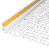 Профиль ПВХ примыкающий оконный с армирующей сеткой 6мм L2.4м /Лига Профиль ПВХ примыкающий оконный с армирующей сеткой 6мм L2.4м /Лига