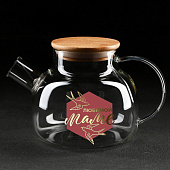 Стеклянный чайник «Любимой маме», 1000 мл 5084087, 10359713 Стеклянный чайник «Любимой маме», 1000 мл 5084087, 10359713