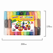 Пластилин супер лёгкий застывающий 36 цветов, 360г, Юнландия 105907 Пластилин супер лёгкий застывающий 36 цветов, 360г, Юнландия 105907