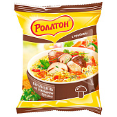Лапша быстрого приготовления Роллтон Грибы 60г (пакет)