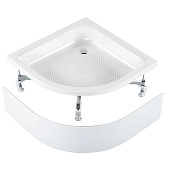Поддон акриловый Classic S 90x90x15см/30см слив 70мм 1/4 круга с каркасом с панелью МетаКам Поддон акриловый Classic S 90x90x15см/30см слив 70мм 1/4 круга с каркасом с панелью МетаКам