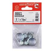 Хомут шарнирный 17- 19мм (белый цинк 2 шт) Хомут шарнирный 17- 19мм (белый цинк 2 шт)