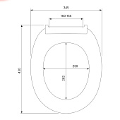  Сиденье для унитаза белое ID 01 046.1 Iddis 