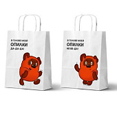 Пакет подарочный «Винни-Пух. Не беда», белый (24х14х30) Пакет подарочный «Винни-Пух. Не беда», белый (24х14х30)