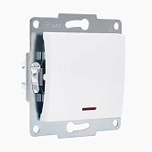 Выключатель СП 1-кл с инд. бел. Карина Выключатель СП 1-кл с инд. бел. Карина