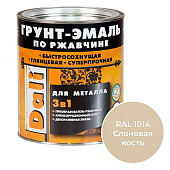 ГРУНТ - ЭМАЛЬ по ржавчине "DALI" 2л - Слоновая кость RAL1014 ГРУНТ - ЭМАЛЬ по ржавчине "DALI" 2л - Слоновая кость RAL1014