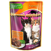  Влажный корм для котят Ночной охотник, 100г, Курица соус 