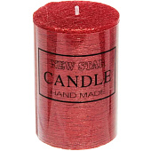  Свеча "New Star" 5х7,5см цвет красный ZD-072 114-138 