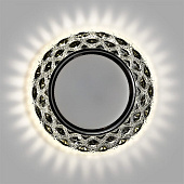 Светильник точечный встраиваемый под лампу GX53 13Вт 06CL3 круг прозрачн LED-подсветка (d125х40/монтажн d90) /Smartbuy Светильник точечный встраиваемый под лампу GX53 13Вт 06CL3 круг прозрачн LED-подсветка (d125х40/монтажн d90) /Smartbuy