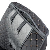  Накидки на сиденье Car Performance передние 2 шт алькантара черн/бежевые CUS-1012 BK/BE 