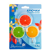 Крючок самоклеящийся Цитрус 3 шт Delphinium Крючок самоклеящийся Цитрус 3 шт Delphinium