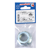 Гайка с фланцем DIN 6923 М24, 1шт, цинк Гайка с фланцем DIN 6923 М24, 1шт, цинк