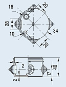 Коробка распаяч ОП 60х40 IP55 /Россия Коробка распаяч ОП 60х40 IP55 /Россия