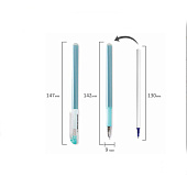  Набор гелевых ручек 2шт стираемые STAFF College EGP-664, синие, + 4 сменных стержня, 143668 