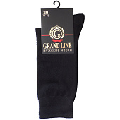 Мужские носки GRAND LINE (М-153, ромбы), черный, р. 25 Мужские носки GRAND LINE (М-153, ромбы), черный, р. 25