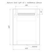 Зеркало с LED подсветкой Good Light 45 GL7002Z Домино Зеркало с LED подсветкой Good Light 45 GL7002Z Домино